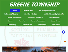 Tablet Screenshot of mygreenetownship.com